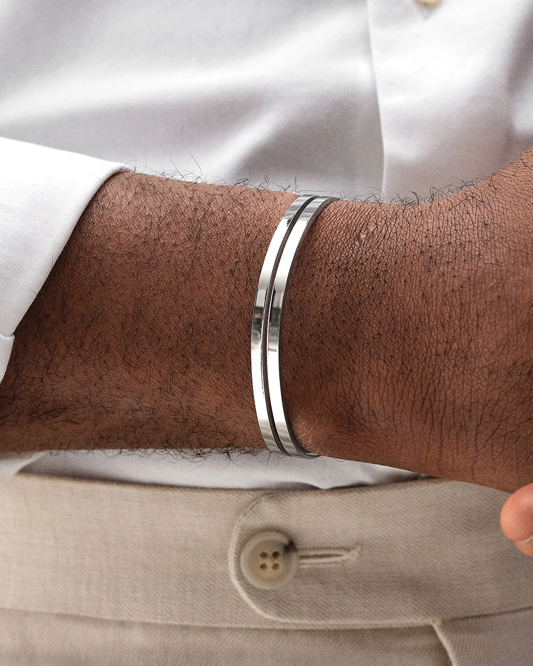 Dual Bangle Polished - Image 6