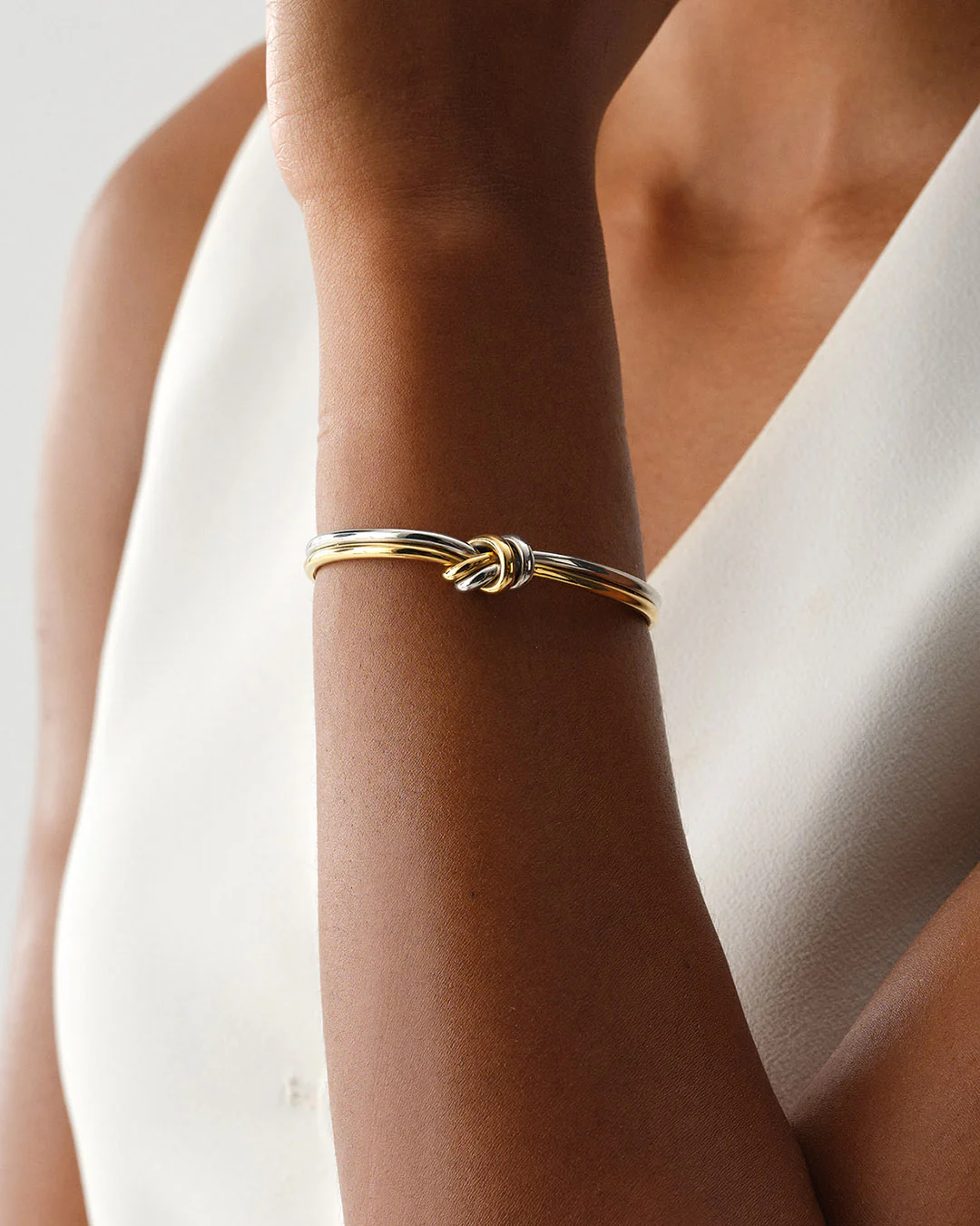 Dual Knot Bangle Polished - Image 6