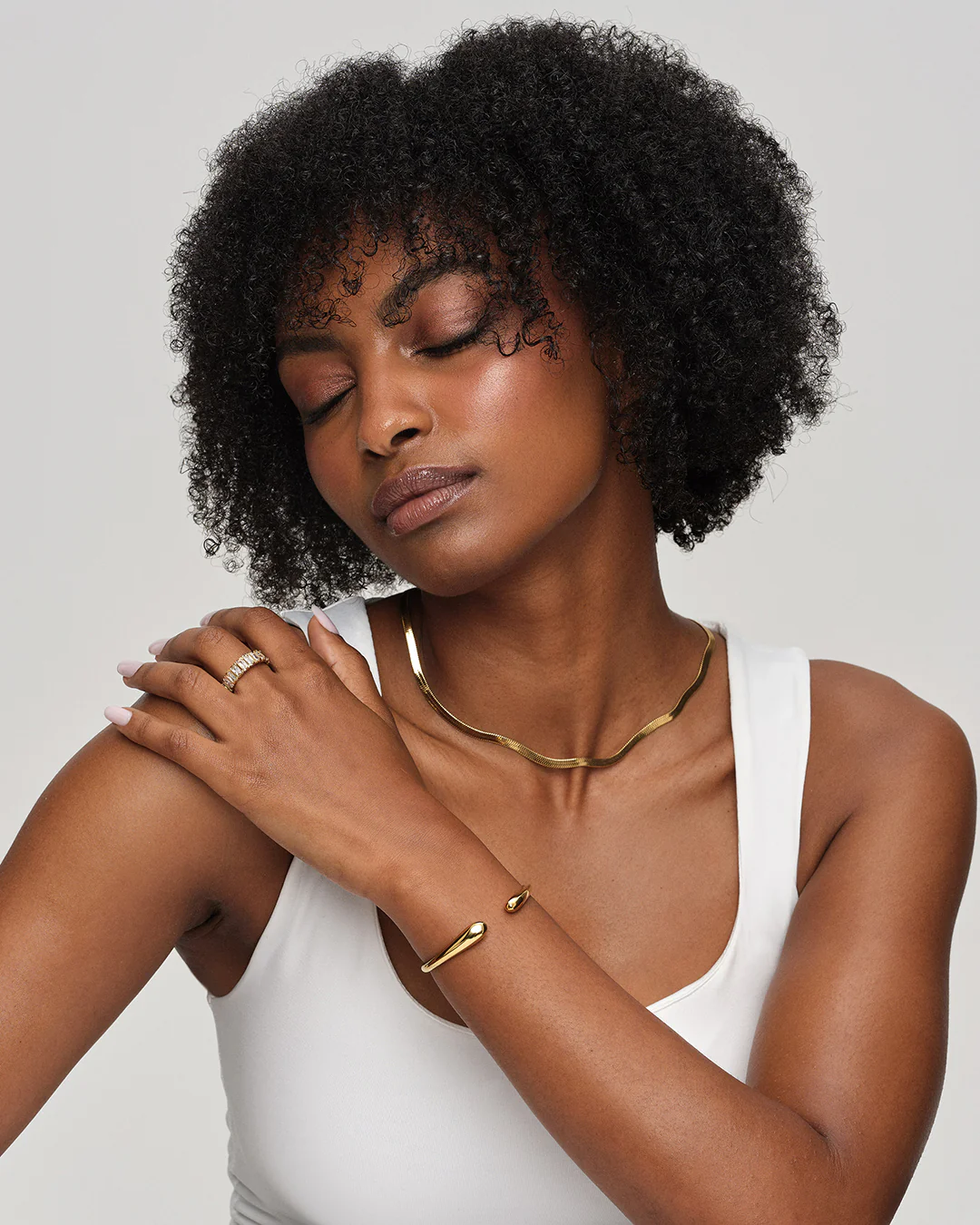 Tear Drop Bangle Polished - Image 4